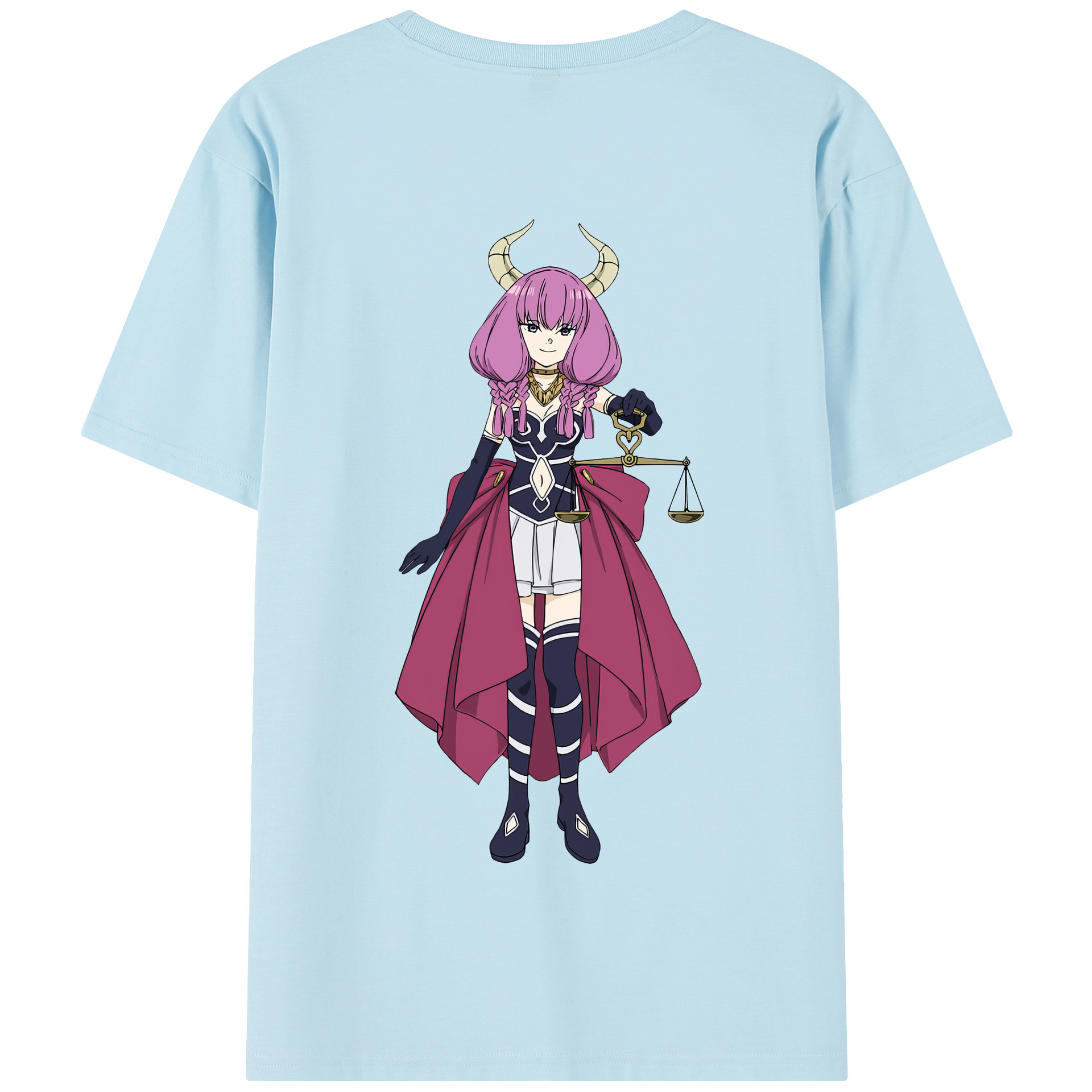 （画像用） 葬送のフリーレン Frieren 綿100％半袖Tシャツ（背面プリント）